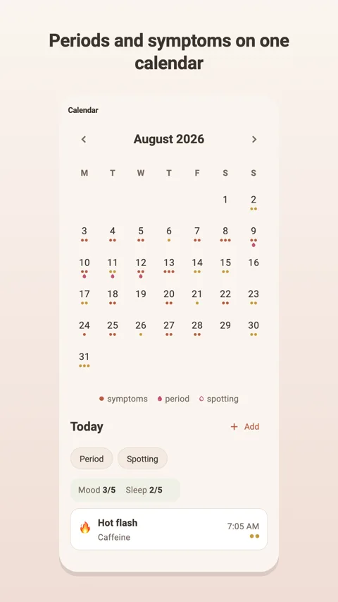 Calendar: your journal history