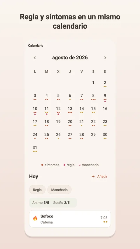 Calendario: historial de tu diario