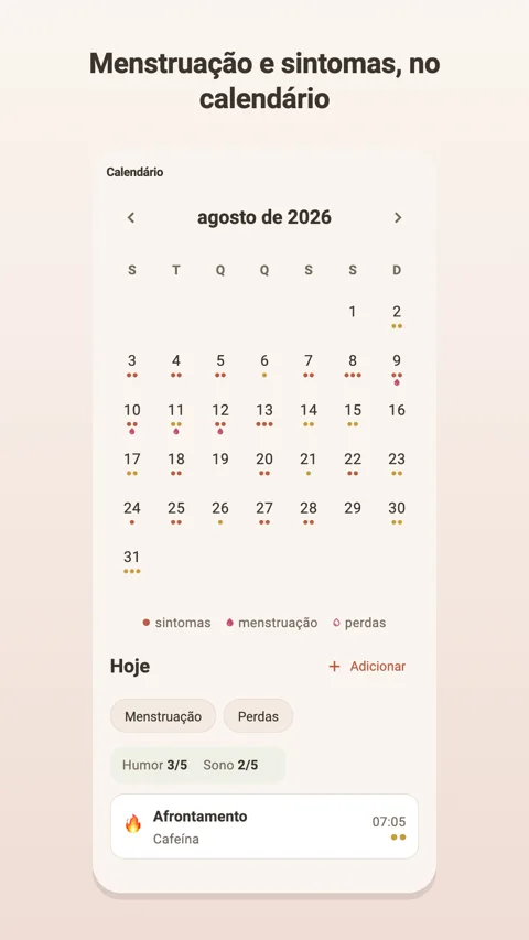 Calendário: o historial do seu diário